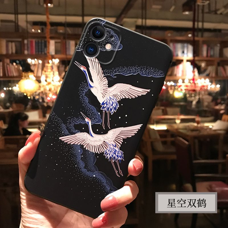 Coque de protection Anti-chute personnalisée pour iphone 12, étui tout compris pour téléphone portable Apple: Violet