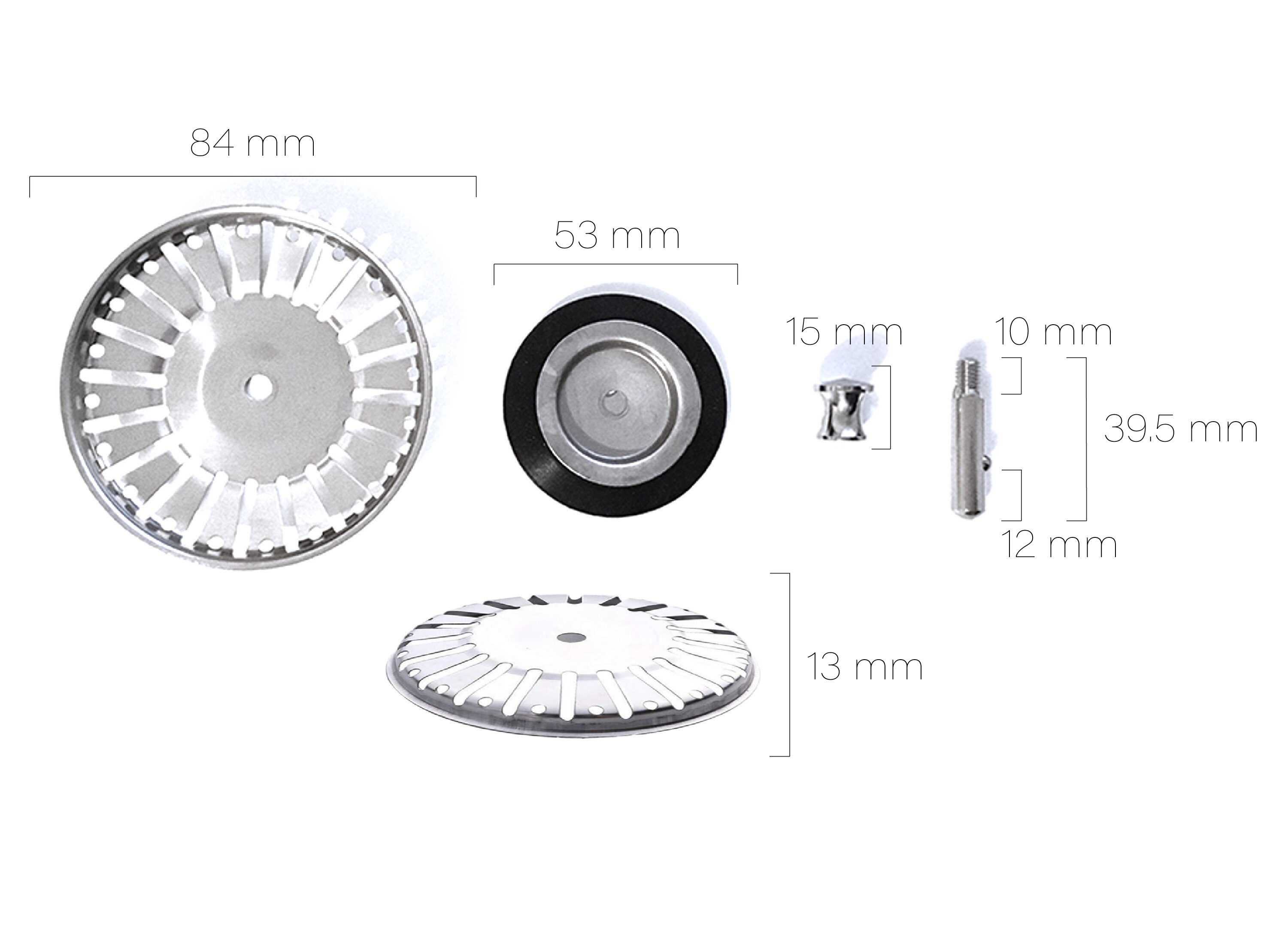 78-84Mm Badkamer Gootsteenzeefje 304 Roestvrij Staal Water Stopper Sink Water Filter Plug Aanrecht Accessoires Keuken gereedschap