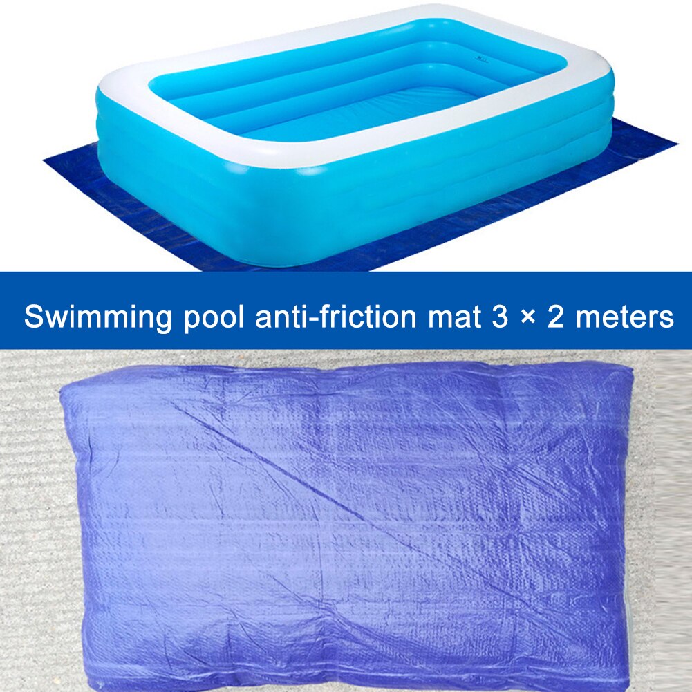 Tapis de piscine gonflable 3 tailles, couverture de piscine gonflable épais et portable, imperméable et protection solaire
