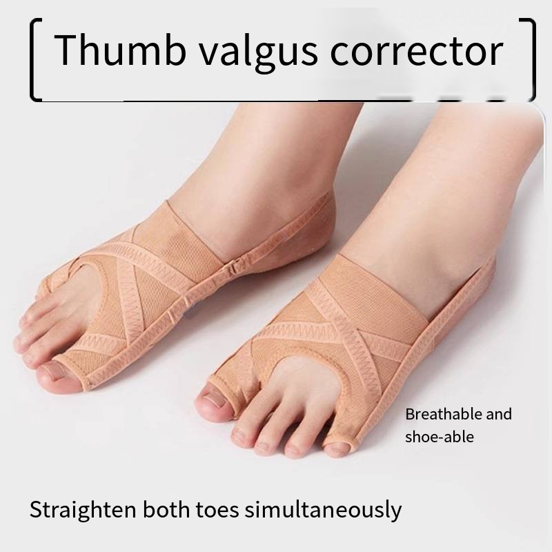 Stoff Ballen Korrektor Atmungsaktive verstellbare Hallux Valgus Ärmel Abstandshalter Separator Zehenkorrektur Sport Ballen Socken Laufen