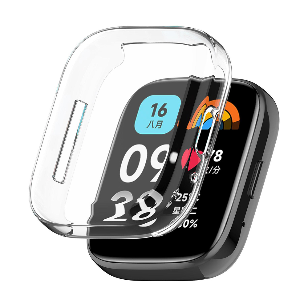 Funda protectora para Xiaomi Redmi Watch 4 3 accesorios, Protector de pantalla de TPU suave para Xiaomi Redmi watch 3 Active/3 Lite: XXXL / Naranja