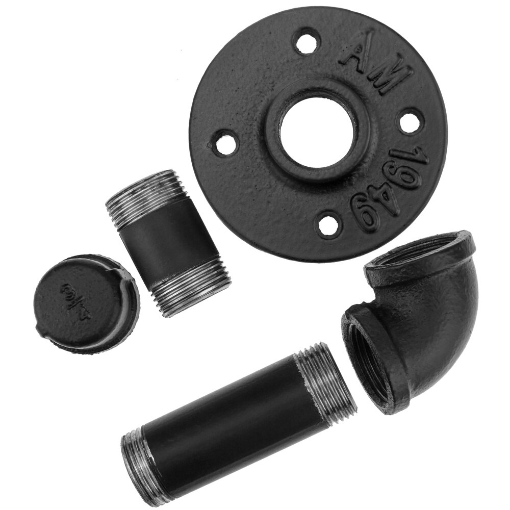 Primematik-Staal Wandrek 1 Haak. Kleerhanger En Handdoekenrek Industriële En Vintage Tube