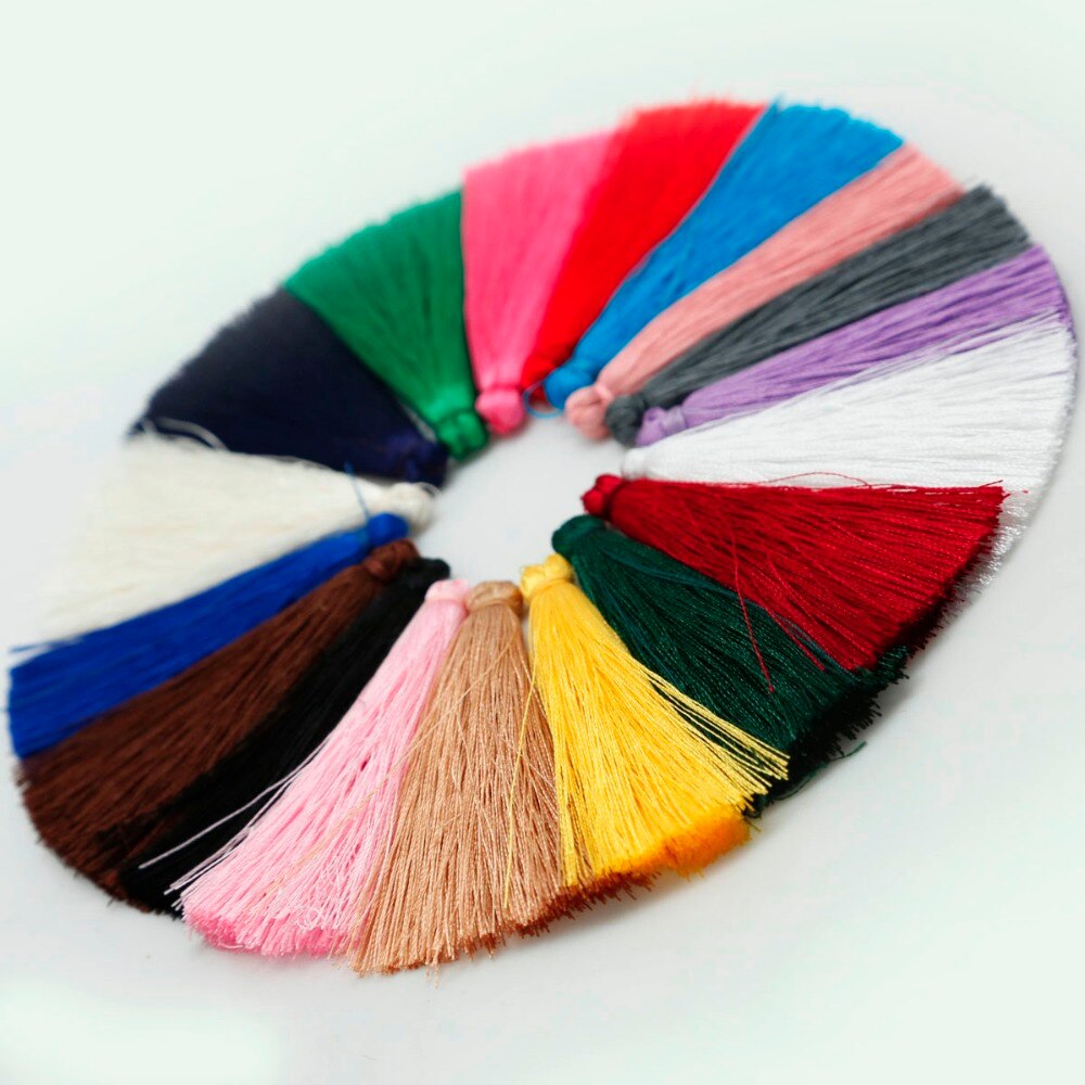 65mm Reiche Farbe Chinesische Handgemachte Kalender Vorhang Quaste Fransen links Makramee Anhänger DIY Schmuck Zubehör Machen 10 Stck