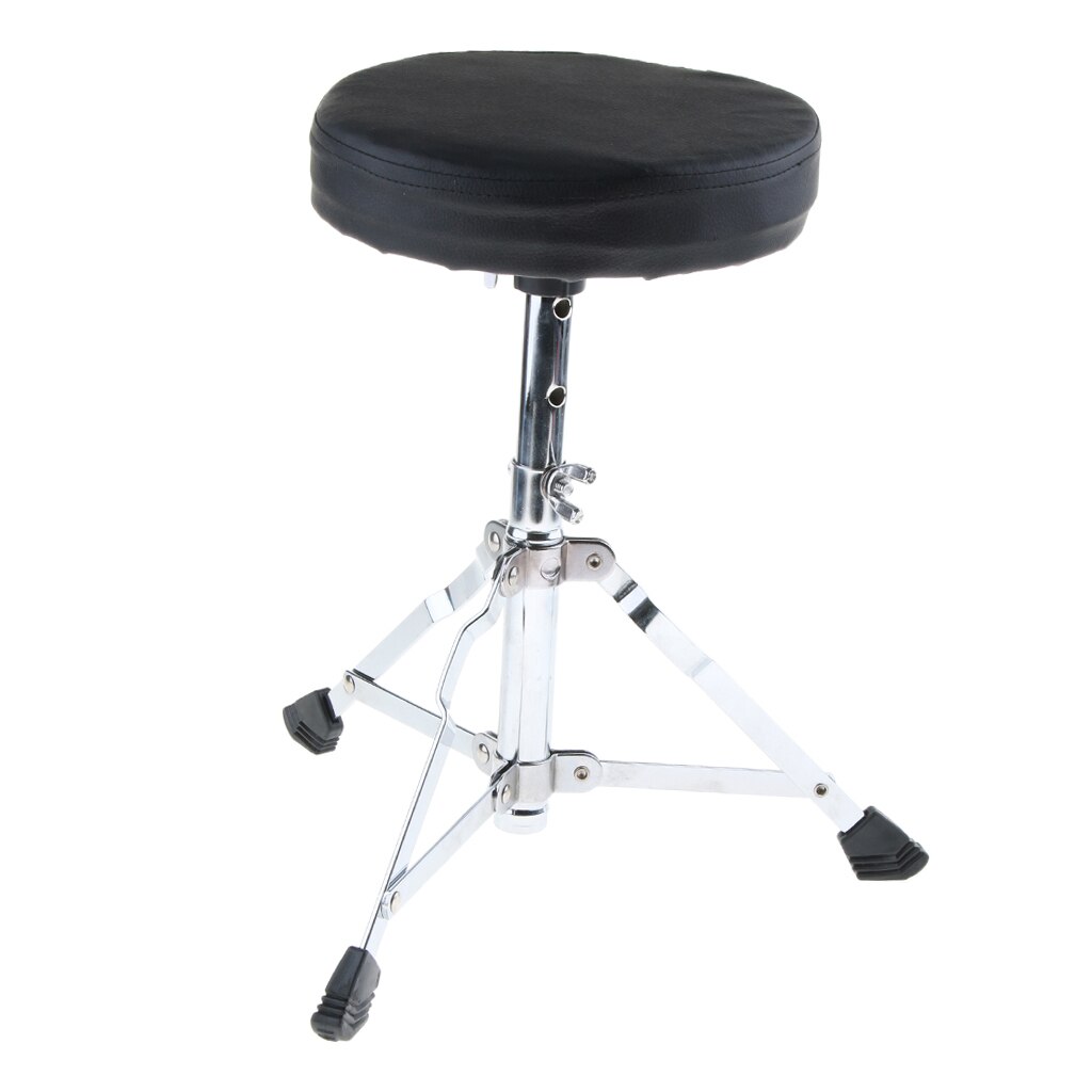 Taburete acolchado de Metal ajustable, silla con pie para tocar guitarra, Piano, tambor