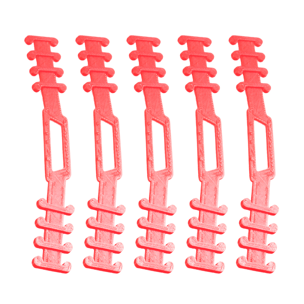 5 Pcs 3D Gedrukt Masker Strap Extender Size Aanpassing Gesp 5 Pcs Vierde Versnelling Verstelbare Anti-Slip Masker Oor grips Extension Haak: Pink-L