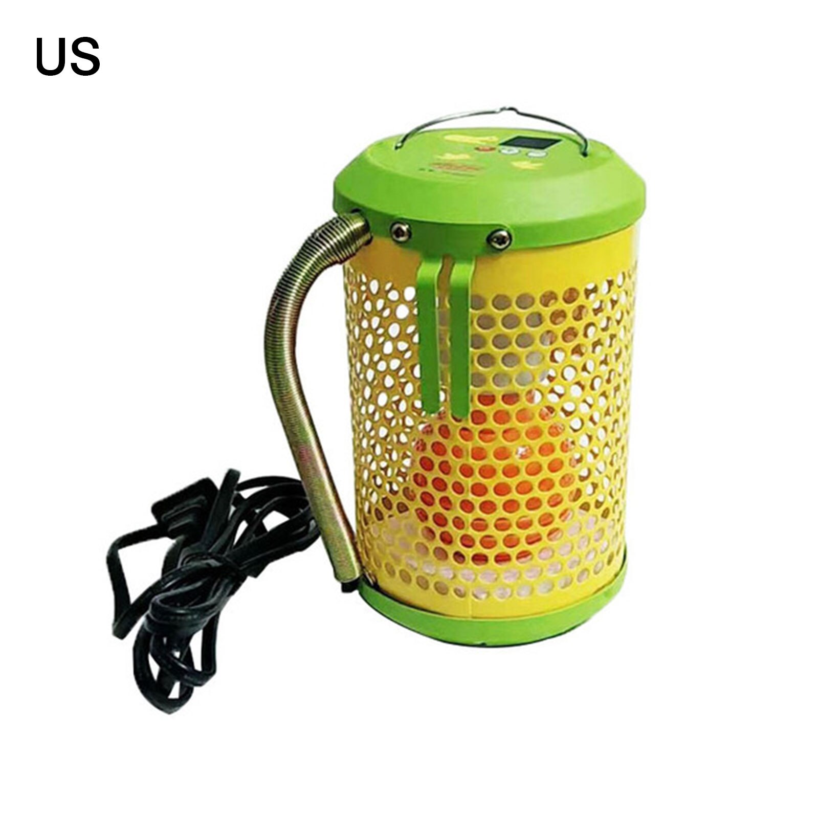 Lámpara de calefacción para gatos domésticos y perros, calefactor de aves cálido para invierno, antiincrustante, Control remoto para mascotas pequeñas: Light Yellow