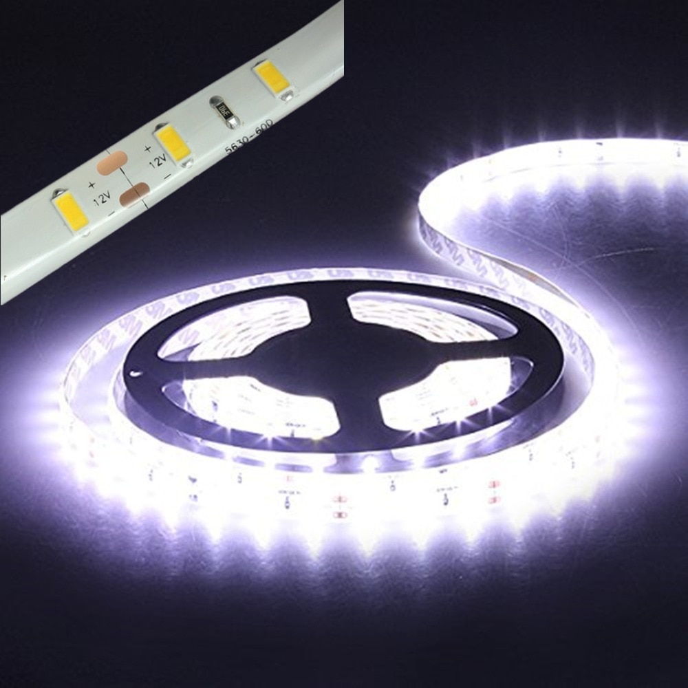Led Strip Light 5630 5730 Waterproof 12V Flexible Tape 5m Natural White 4000K Cold White Warm White 3000K 6500K Red Green Blue