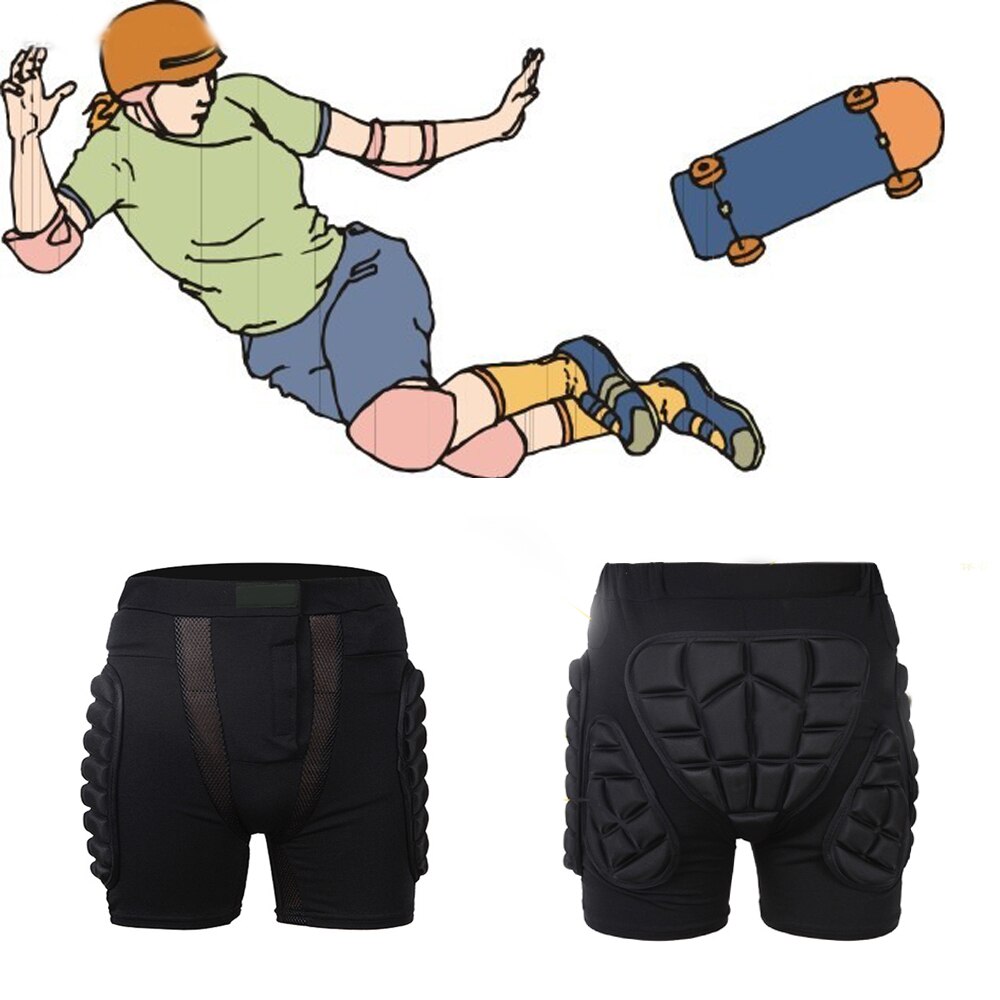 Sports snowboarding shorts hoftebeskyttende bund polstret til motorcykel ski rulleskøjte snowboard hoftebeskyttelse pad gear