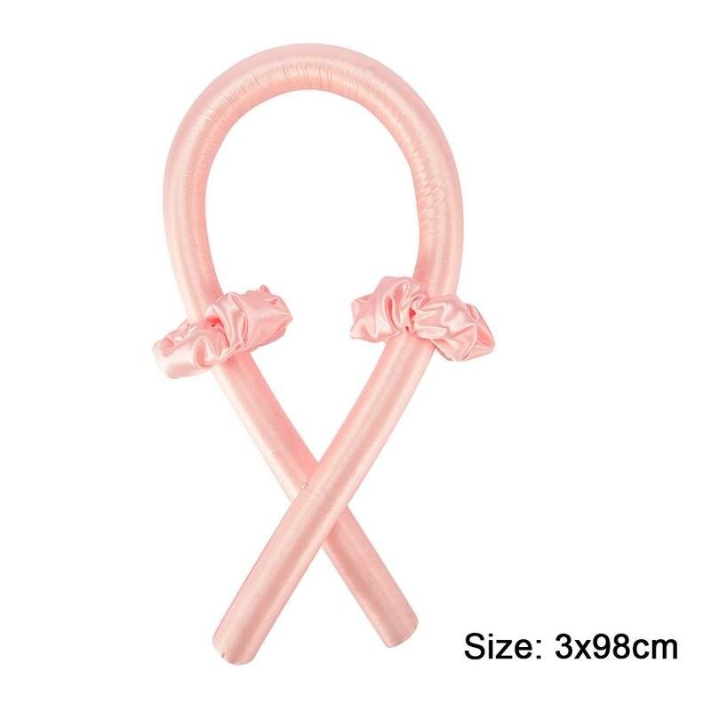 Heatless Curling Rod Headband Lazy Curler Set Make Hair Soft And Shiny Foam Sponge Simple Curling Iron Wand With Hair Ring