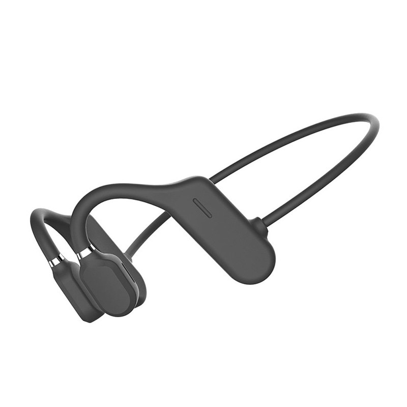 Beengeleiding Koptelefoon Bluetooth 5.0 Draadloze Oordopjes Niet In-Ear Headset Transpiratie Waterdicht Sport Koptelefoon: black