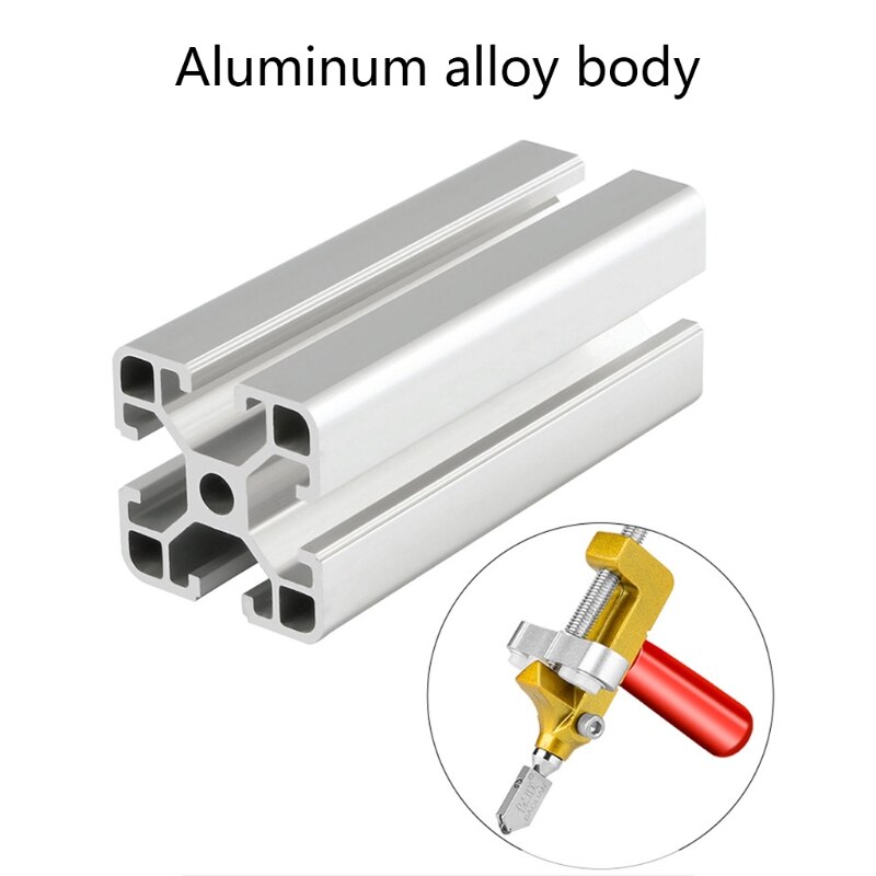 Hand Tool Glass Cutter 2 In 1 Mirror Cutter Construction Tool Kit Aluminum Alloy