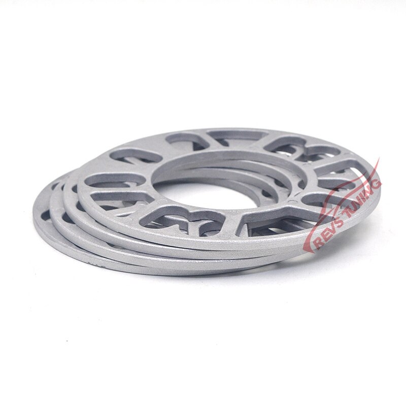 4 Stuks 10Mm Universele Aluminium Fit 4 &amp; 5 Lug Auto Wiel Spacer Shims Plaat 4X100 4X114.3 5X100 5X108 5X114.3 5x120: 5mm