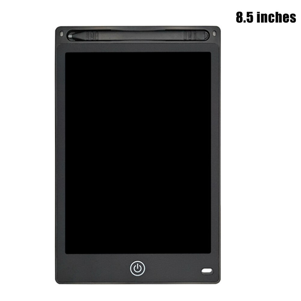 LCD Writing Tablet Handwriting Board Notepad with Stylus Pen for Kids: Black 8.5inch