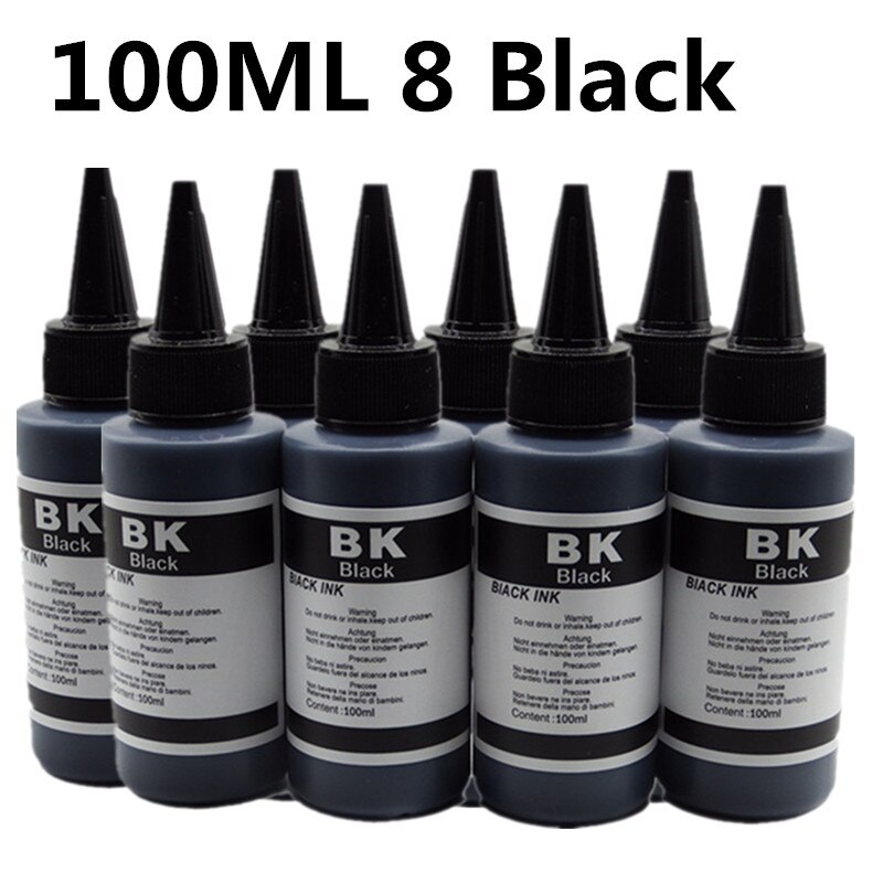 Gespecialiseerd T5846 Refill Dye Inkt Kits Voor Epson Picturemate PM200 PM225 PM240 PM260 PM280 PM225 Printer: 100ML 8BK