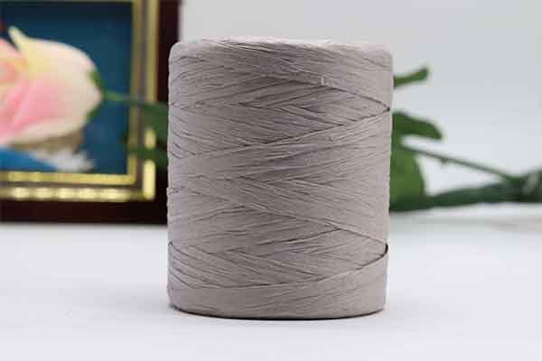 180 m/rolka bawełna rafia przędzy na drutach kapelusze letnie torby dzianiny szydełka DIY Handmade Craft dzianina nici: gray