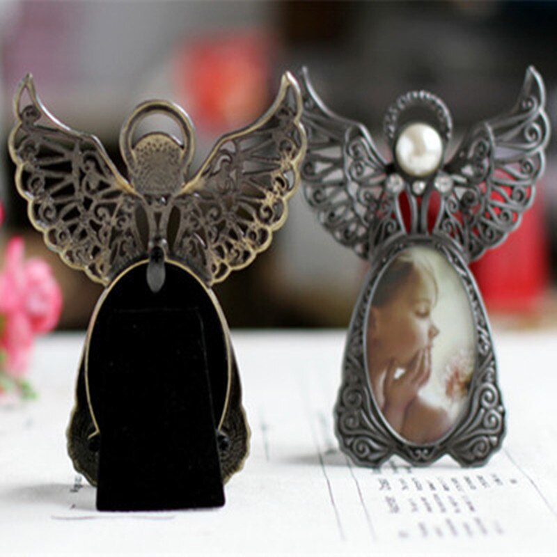 3 Inch Metal Photo Frame Diamond Bead Cutout Frame Bookshelf Decoration