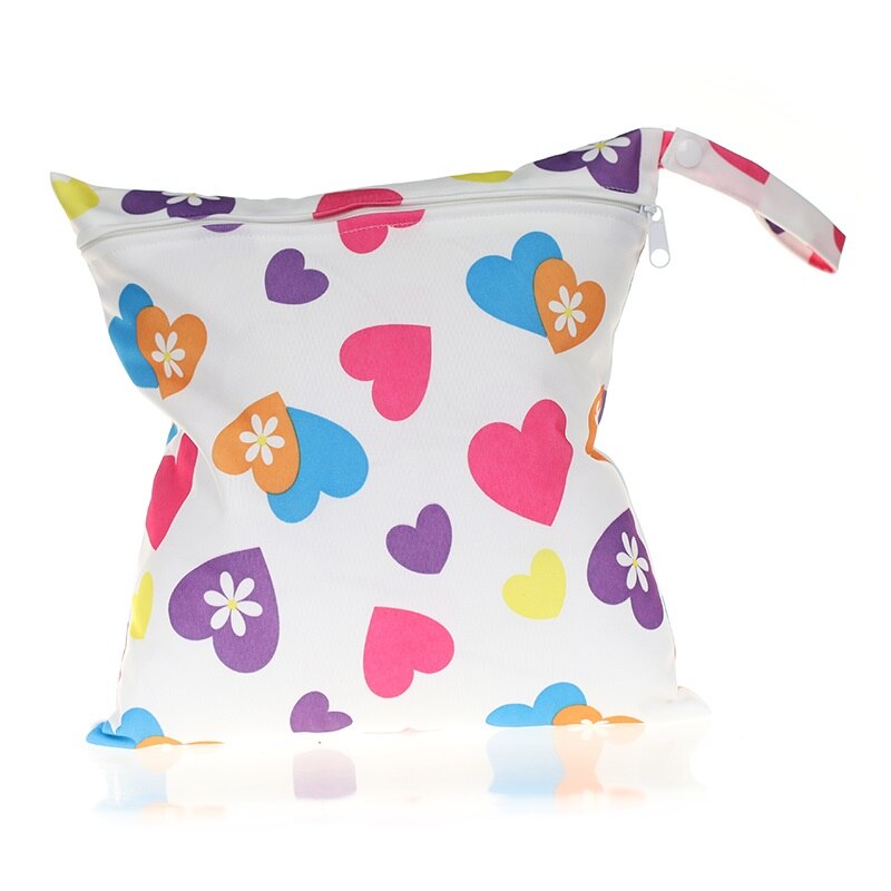 [CHOOEC] Wet Bag Washable Reusable Cloth diaper Nappies Bags Waterproof Swim Sport Travel Carry bag Big Size: 28X30 cm: Green