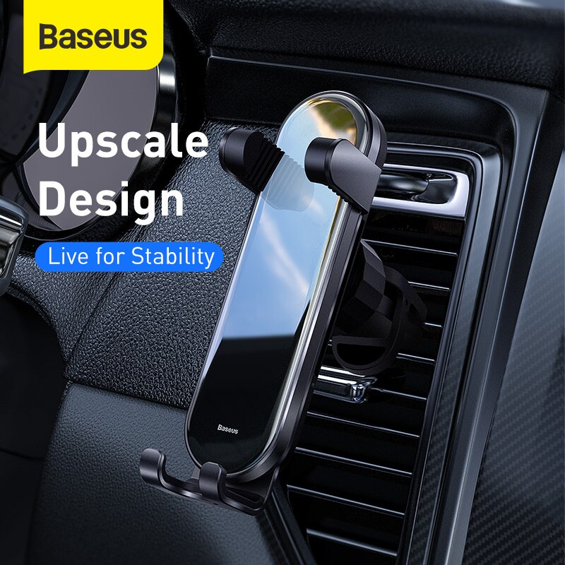 Baseus Gravity Car Phone Holder Universal Phone Holder Sensing Auto Grip Stand Steady bevestigingsbeugel Voor Smart Mobile Phone Stand