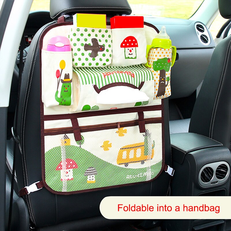 Baby Auto Cartoon Auto Seat Terug Storage Hang Bag Organizer Auto-Styling Product Opruimen Baby Care Interieur Achterbank protector