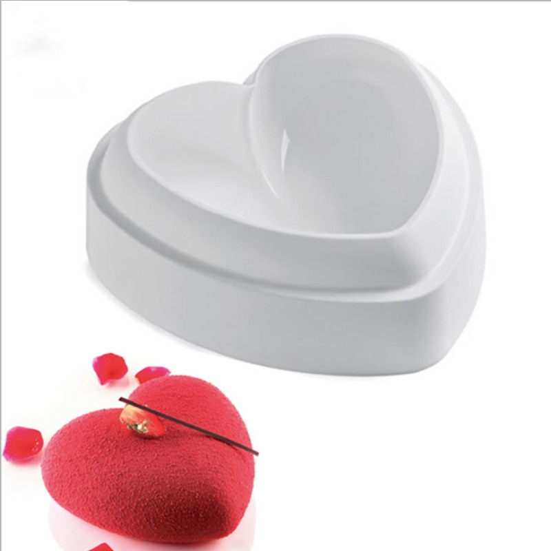 17 siliconen moussevormen, meerdere vormen witte cake, 3d vormen, hartvormige franse dessertbakvormen, taartdecoratiegereedschap