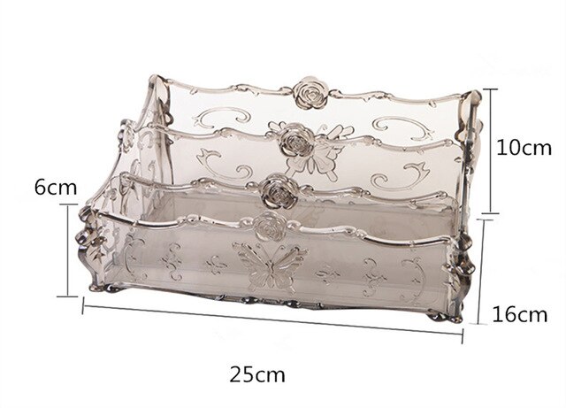 tiroir en acrylique Transparent, Portable, empilable, détachable, boîte de rangement cosmétique anti-poussière: J