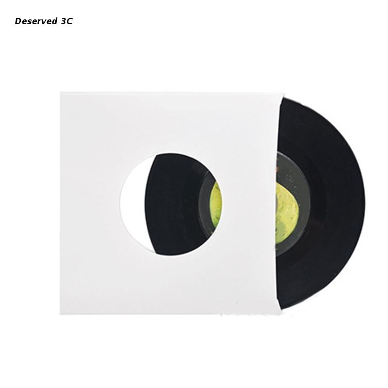 R9CB 20Pcs DVD Blu-ray Covers Protective Sleeves Storage Case 7/10/12 Inch Disc Bag