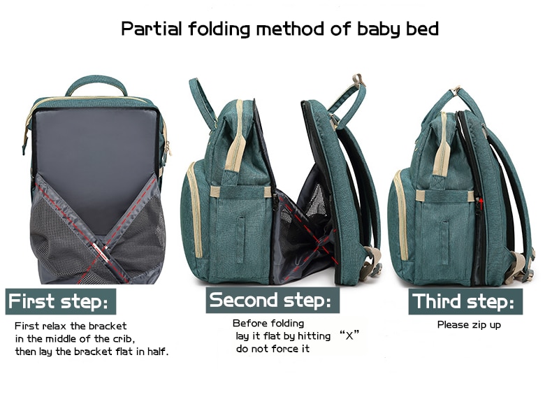 Bleie babyposer med seng mamma bag vanntett nylon barsel bleie mamma ryggsekk baby pleie stelleveske til babypleie