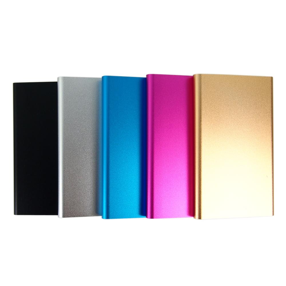 Big Capacity 5000mAh USB External backup Mobile Battery Charger power bank for iPhone for Samsung 5 colors