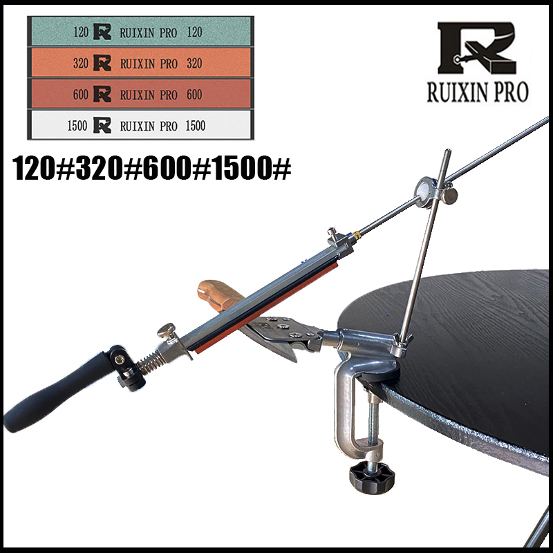Ruixin Pro Knife Sharpener Fixed Angle Sharpener, Fixed Angle, Sharpening Tool Kitchen Knife, Scissors: D