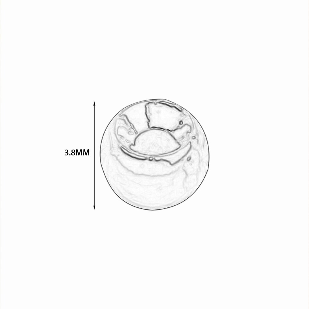 25 pezzi di tungsteno con intaglio a mosca che legano perline a testa di ninfa perline a sfera volare legando materiali 1/2/2/4/2/8/3/3/3/8/4mm