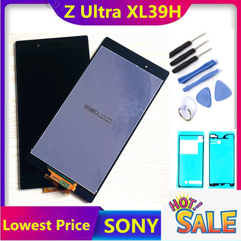 Htzf Voor Sony Xperia Z Ultra XL39h XL39 C6802 C6806 C6843 C6833 Lcd Touch Screen Digitizer Vergadering Voor Sony XL39H Lcd