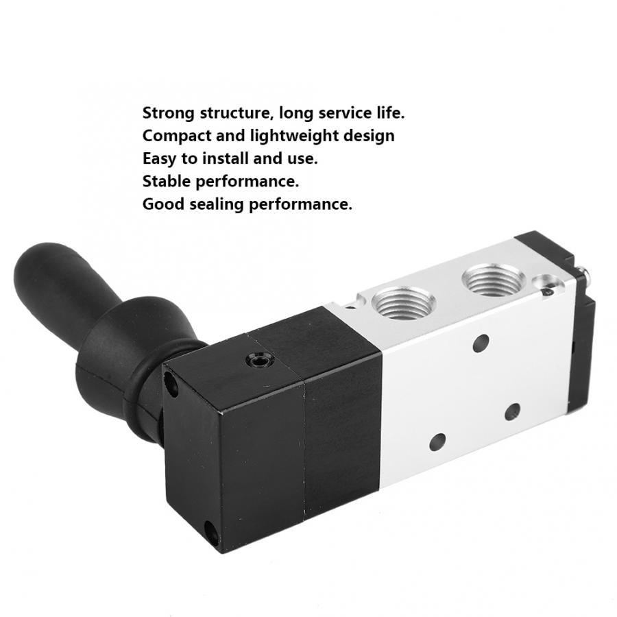 Pneumatic Manual Control Valve 5 Port 3 Position Hand Lever Valve 0~0.8Mpa 4H230-08/4H330-10/4H430-15