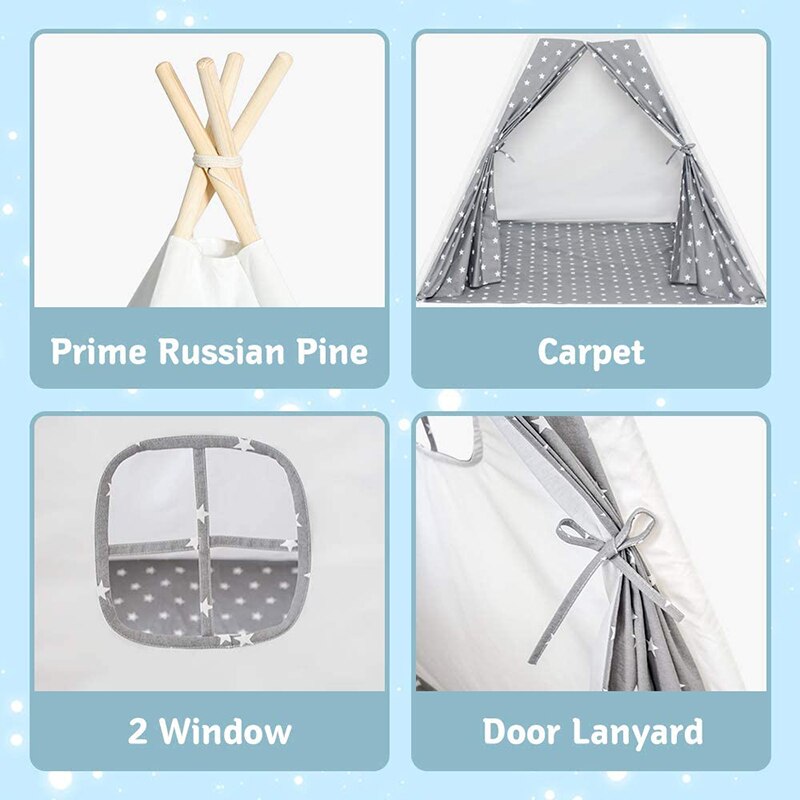 Kinder Tipi Zelt Für Kinder Spielen Haus Indoor Outdoor Tipi Infantil Spielen Spielzeug Zelt 1,8 m Wigwam Für Kinder