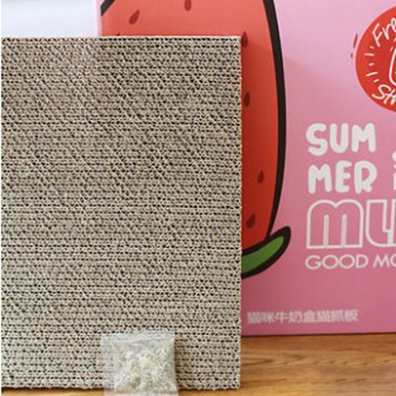 Caixa de leite gato casa gatinho cama pet scratcher papelão gato garra ponto proteger móveis papel ondulado brinquedos para gato animal estimação fornecimento