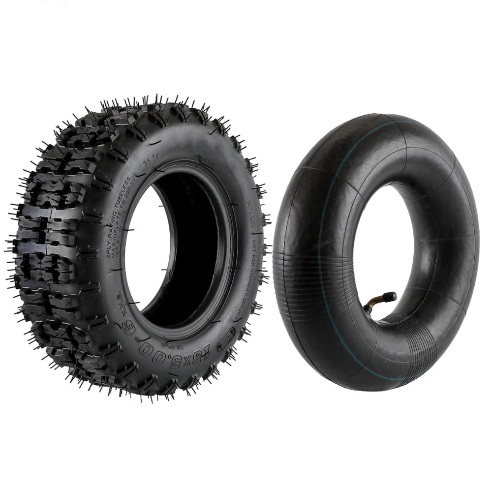 13x5.00-6 Front Knobby Tire + Tube 13x5-6" for Mobility Go Kart Razor Scooter