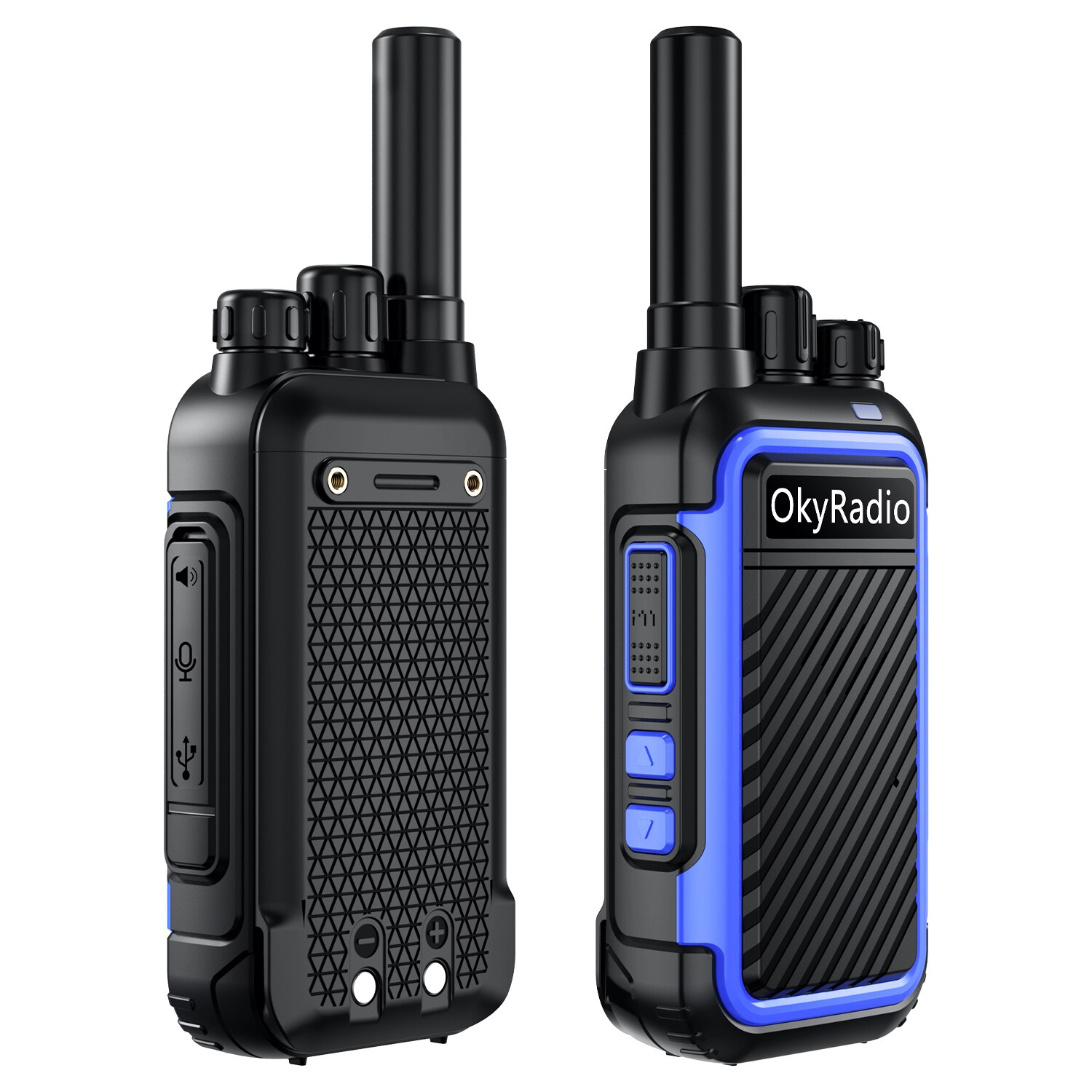 OkyRadio-walkie-talkie portátil resistente al agua, dispositivo con llamada de 6km, batería de 2022 mAh, potencia de 5w, 16 Canales para el trabajo, 4800