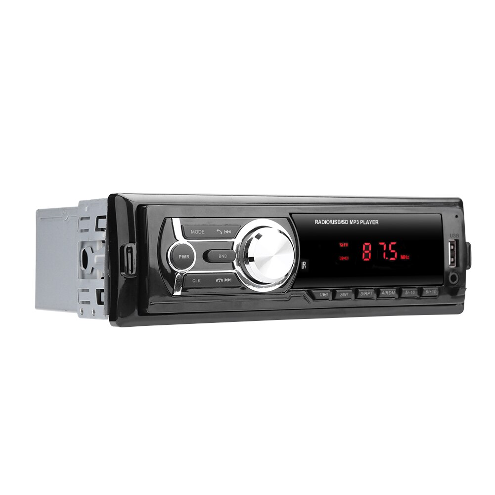 Car Stereo MP3 Player Head Unit 1784E AUX USB FM Radio Receiver Detachable Panel for Outdoor Personal Car Ornaments
