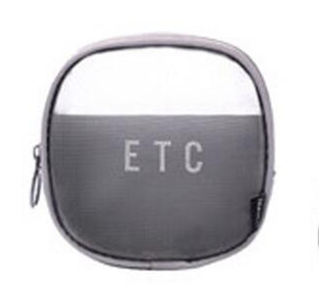 Vrouwen reizen kleine grote cosmetische tas set make-up mesh toilettassen mannen was organizer etui case nodig vrouw: Grijs s