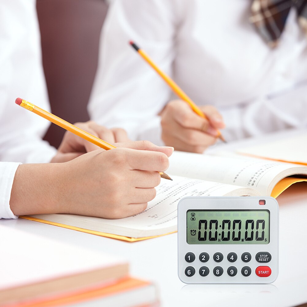 Portable Auto Off Battery Powered Kitchen Timer Digital Countdown With Magnet Back Cooking 99H 59M 59S Loud Alarm Durable Baking