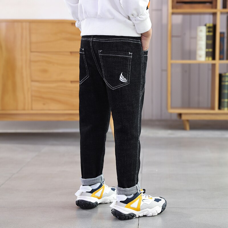 IENENS enfants jean enfant Denim vêtements pantalon vêtements Fit 4-13 ans taille élastique pantalon enfants garçon pantalon