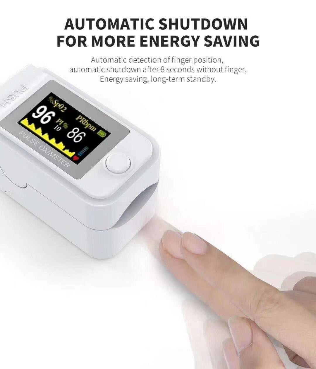 Bluetooth Pulse Oximeter HRV SpO2 PR PI fingertip blood oxygen Heart Rate Saturation Meter Record IPS Oximetro Monitor