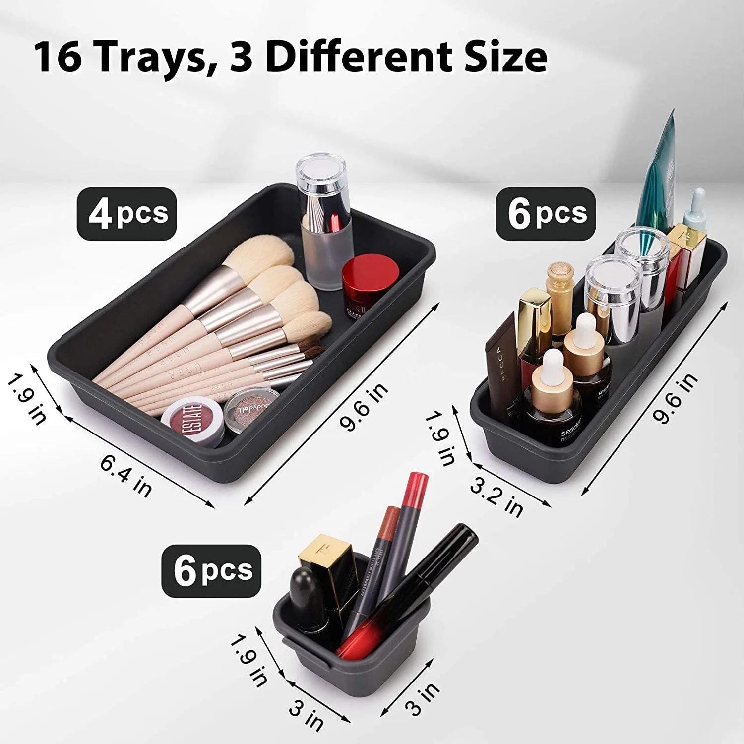 8/22/32pcs Tool Organizer Box Tray Dividers Set Workbench Cabinet Bins Tool Chest Drawer Organization Garage Hardware Tool Tray