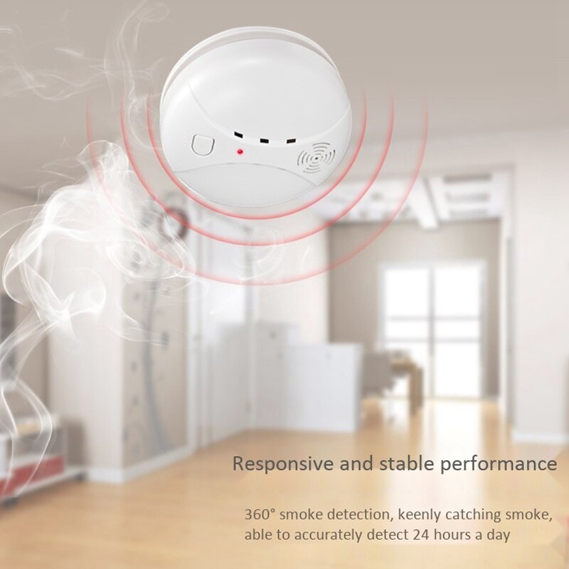Home Security Wireless Alarm Smoke Detector for Home Security Alarm System Sensor Alarm Smoke Detector