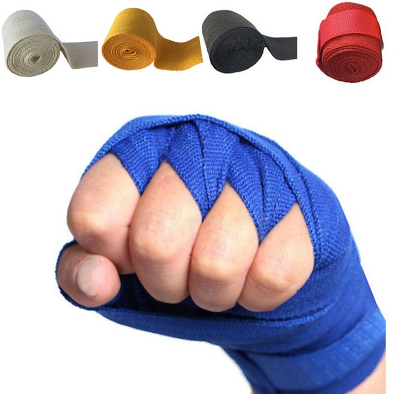 Boxning bandage hand wraps 2500 x 50 x 1mm muay thai kickboxning kick boxning män kvinnor boxare taekwondo sportbandage