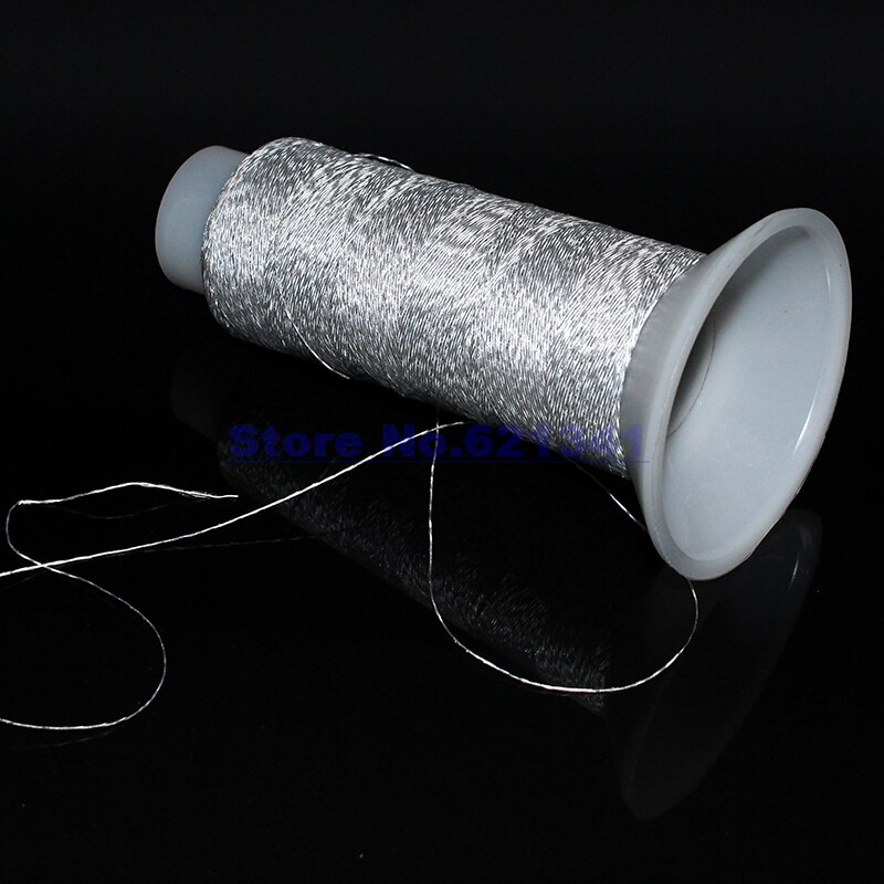 Silver Reflective Sewing &amp; Knitting Thread Yarn Good For Cap Glove Safety Clothing 0.2mm x500Meters