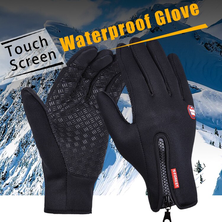 Guantes de motorista resistentes al agua para hombre, guantes antideslizantes para deportes al aire libre, resistentes al agua, para Moto Gant y Motocross