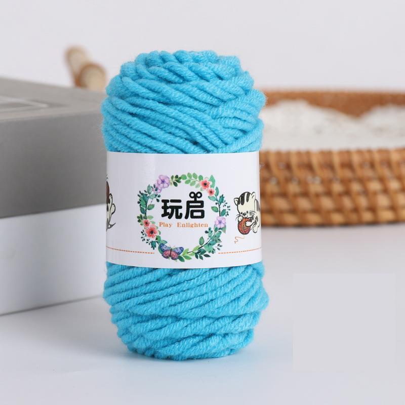 10G 5ply Cotton Knitting Wool Yarn Thick Fiber Yarn Velvet Yarn Hand Knitting Wool Crochet Yarn For DIY Sweate Hat Dolls