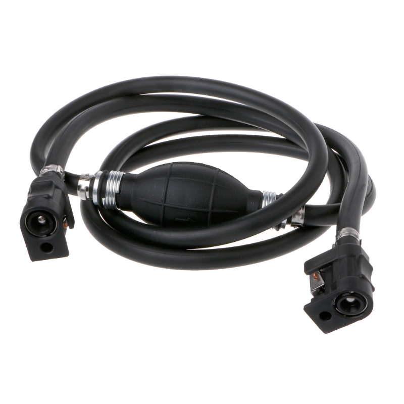 Manguera de línea de combustible de goma negra, Kit de conectores de tanque de gasolina para Motor Yamaha, fueraborda, barco