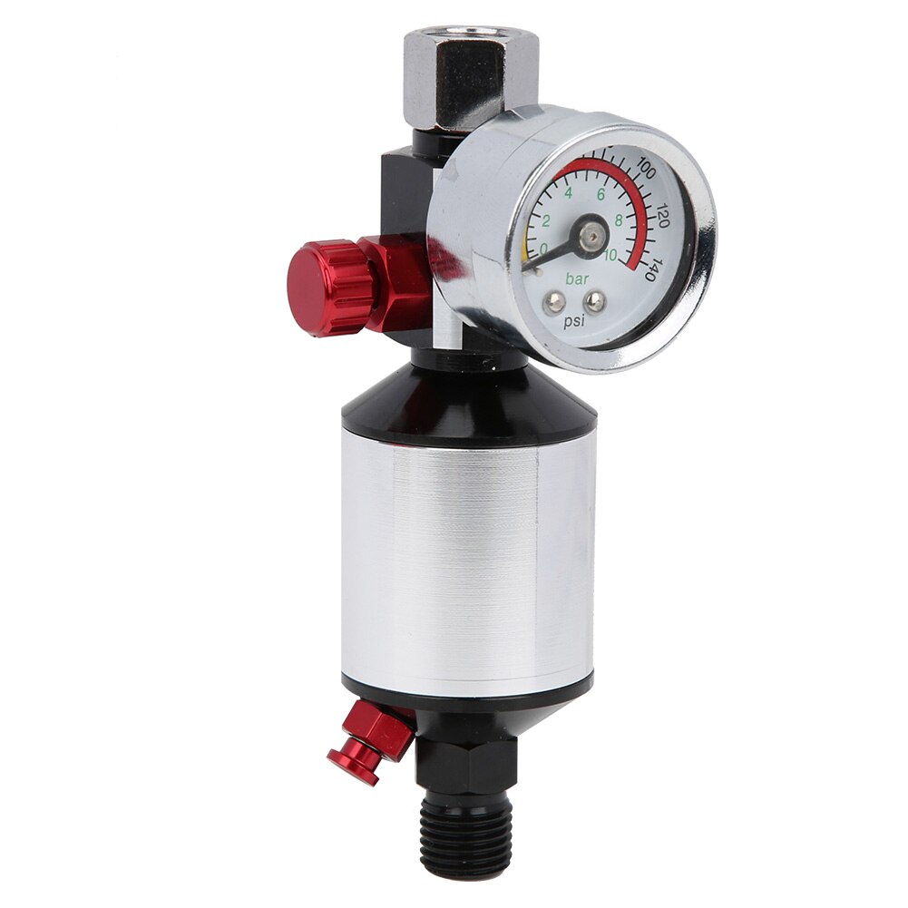 Olie/vand separator lufttryksregulator aluminiumslegering filtreringsreguleringsanordning bspp 1/4in holdbar