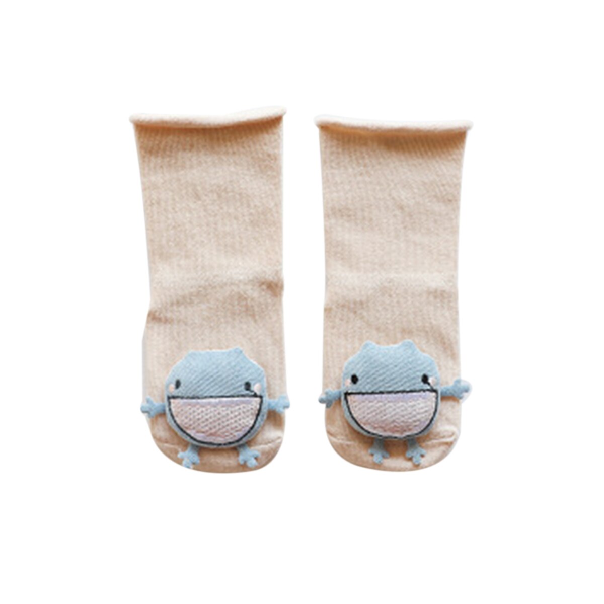 Baby Sokken Mode Cartoon Dier Katoenen Kousen Zachte Anti-Slip Medium Buis Warme Sokken Voor Kinderen 0-3 jaar: Sky Blue / 0 to 1 years